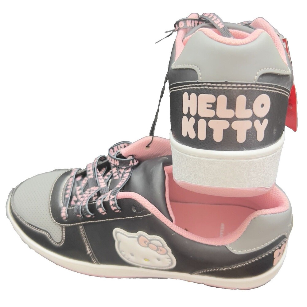 NWT Hello Kitty Women's Black/Pink Casual Sneakers Sanrio LIMITED EDITION Sz 11